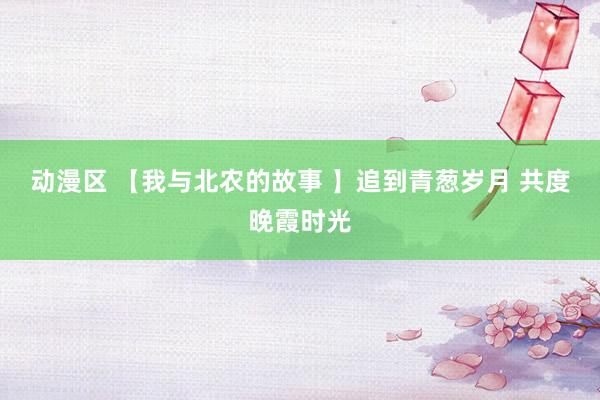 动漫区 【我与北农的故事 】追到青葱岁月 共度晚霞时光