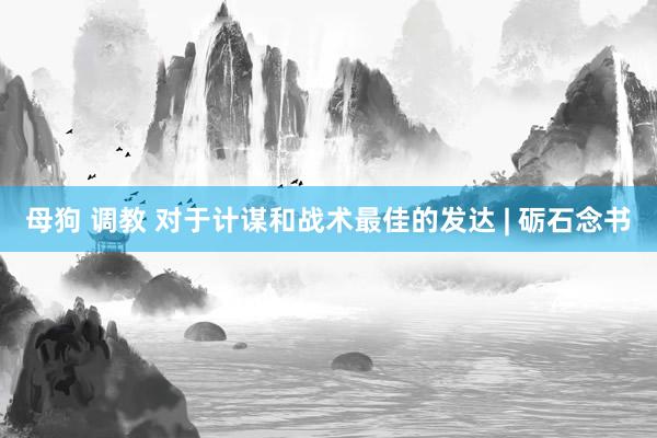 母狗 调教 对于计谋和战术最佳的发达 | 砺石念书